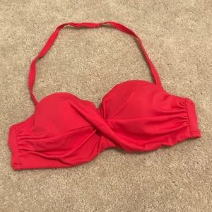 Bright Pink Victoria Secret 34A Swim Top Bandeau